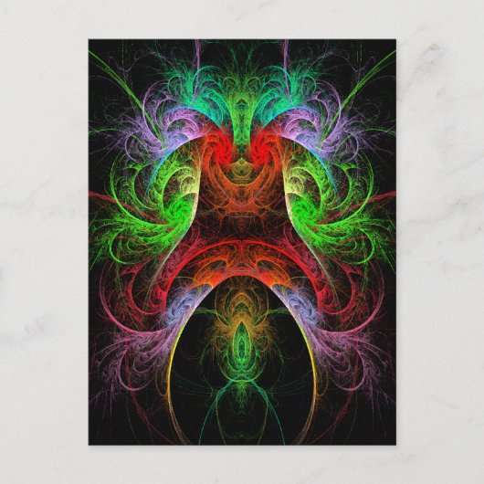 Carnaval Abstrakt Art Postkarte (Vorderseite)