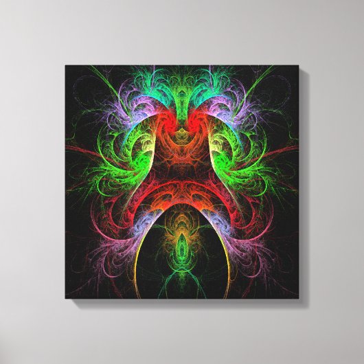 Carnaval Abstrakt Art Quad Canvas Print Leinwanddruck (Vorderseite)