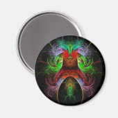 Carnaval Abstrakt Art Rundmagazin Magnet (Vorderseite/Rückseite)