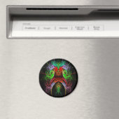 Carnaval Abstrakt Art Rundmagazin Magnet (In Situ (Geschirrspüler))