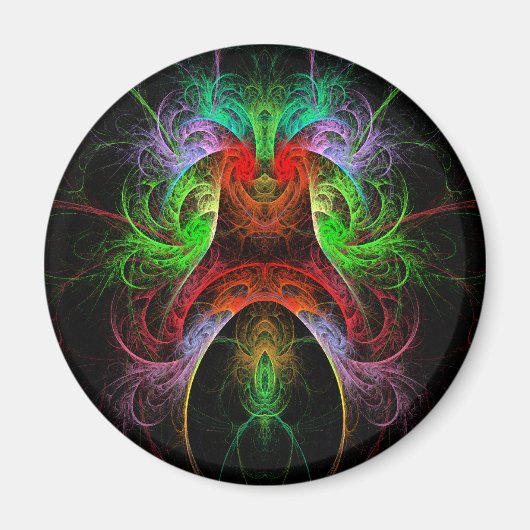 Carnaval Abstrakt Art Rundmagazin Magnet (Vorne)