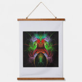 Carnaval Abstrakt Art Wandteppich Mit Holzrahmen (Vorderseite)