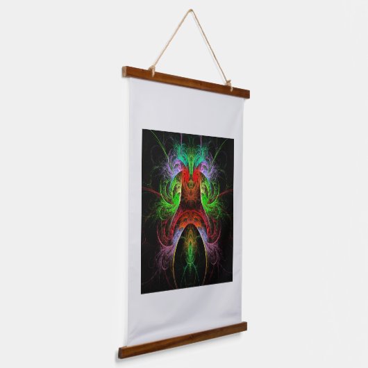 Carnaval Abstrakt Art Wandteppich Mit Holzrahmen (Gewinkelt)