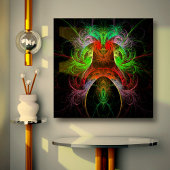 Carnaval Abstrakt Art Wrapped Canvas Print Leinwanddruck