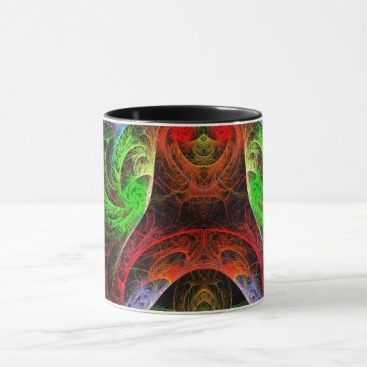 Carnaval Abstrakt Coffee Tasse (Zentrum)