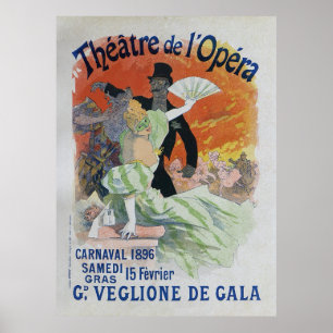 Carnaval, französisches Vintages Plakat der
