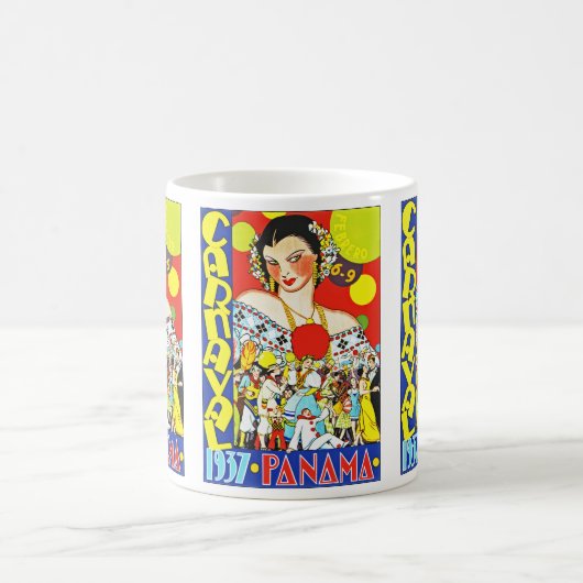 Carnaval in Panama Kaffeetasse (Mittel)