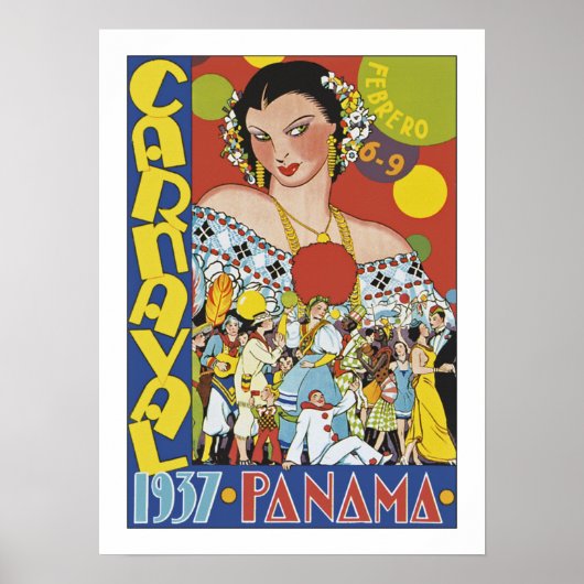 Carnaval in Panama Poster (Vorne)