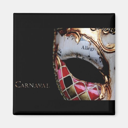Carnaval - Italien - Maske Magnet (Vorne)