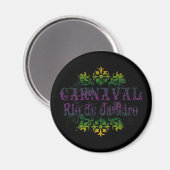 Carnaval Rio de Janeiro Magnet (Vorderseite/Rückseite)