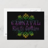 Carnaval Rio de Janeiro Postkarte (Vorne/Hinten)