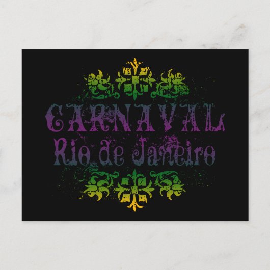 Carnaval Rio de Janeiro Postkarte (Vorderseite)