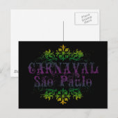 Carnaval Sao Paulo Postkarte (Vorne/Hinten)