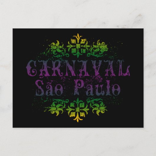 Carnaval Sao Paulo Postkarte (Vorderseite)