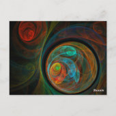 Carnaval Tischnummer Postkarte (Rückseite)