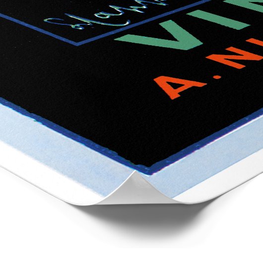 "Carnaval" Vinho do Porto Poster (Ecke)