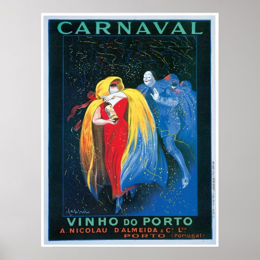 Carnaval Vinho do Porto Vintager Wein Poster (Vorne)