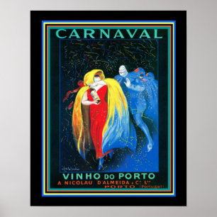 Carnaval Vintage Cappiello Weinwerbung - 16x20 Poster