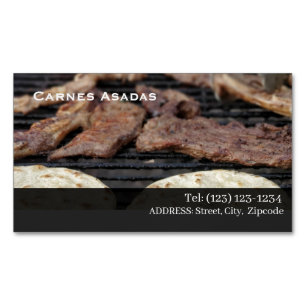 Carne Asada Magnetische Visitenkarte