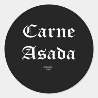 Carne Asada Runder Aufkleber