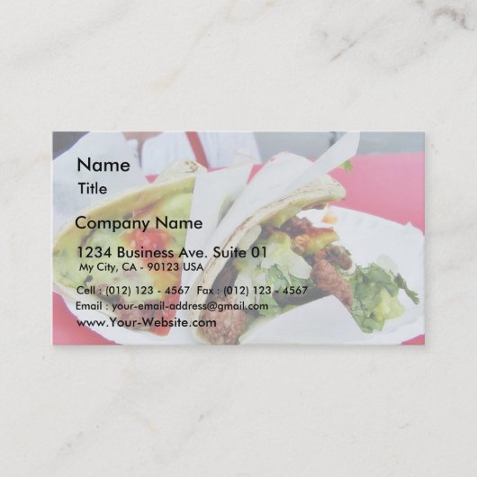 Carne Asada Visitenkarte (Vorderseite)