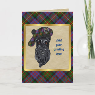 Carnegie Abzeichen & Tartan Personalisierte Karte
