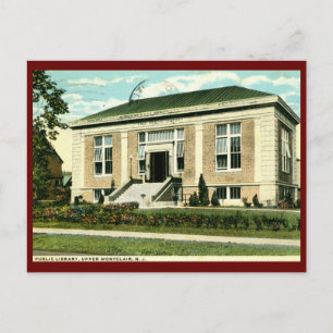 Carnegie-Bibliothek, Upper Montclair NJ Postkarte