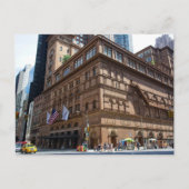 Carnegie Hall in New York City Postkarte (Vorderseite)