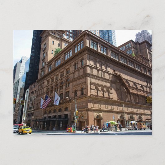 Carnegie Hall in New York City Postkarte (Vorderseite)