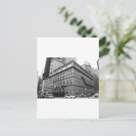 Carnegie Hall Postkarte (Stehend Vorderseite)