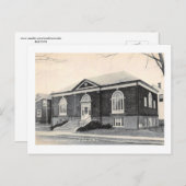 Carnegie Library, Little Falls, New Jersey Vintag Postkarte (Vorne/Hinten)