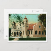 Carnegie Library, Riverside CA Vintag Postkarte (Vorne/Hinten)