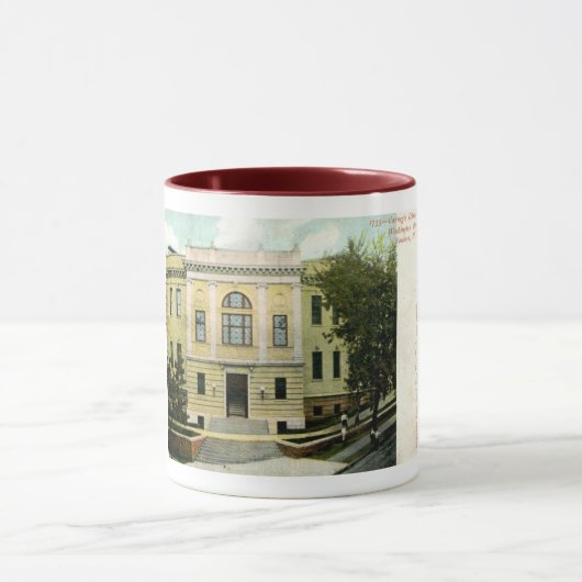 Carnegie Library, Yonkers, NY 1906 Vintag Tasse (Zentrum)