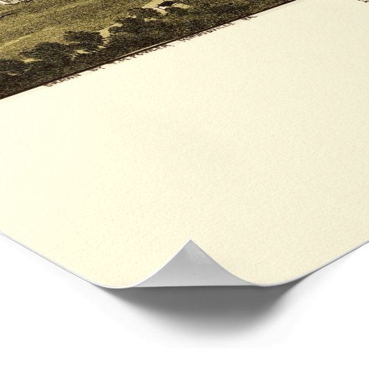 Carnegie, PA Panoramic Map - 1897 Poster (Ecke)