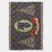 Carnegie Scottie Dog Christmas Decke (Vorderseite Vertikal)