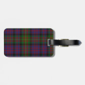 Carnegie Tartan Karierte Gepäckmarke Gepäckanhänger (Rückseite horizontal)