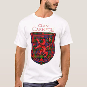 Carnegie Tartan Scottish Kariert Lion Rampant T-Shirt