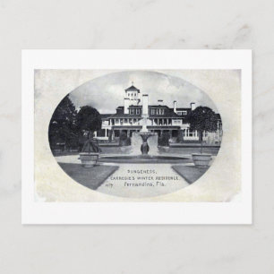 Carnegie Winter Zuhause Fernandina Beach Florida Postkarte