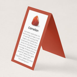 Carnelian Crystal Meaning Juwelier Display Card Visitenkarten