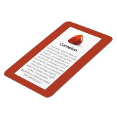 Carnelian Crystal Meaning Juwelier Magnet Sign (Linke Seite)