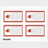 Carnelian Crystal Meaning Juwelier Packet Rechteckiger Aufkleber (Blatt)