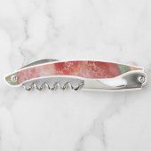 Carnelian in Agate Print Corkschraube Kellnermesser (Rückseite)
