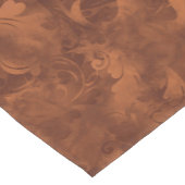 Carnelian Orange Abstrakte Federmuster Kurzer Tischläufer (Ecke)