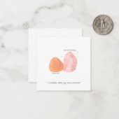 Carnelian & Rhodochrosite Affirmation Style 2 Mitteilungskarte (Vorderseite/Rückseite Beispiel)