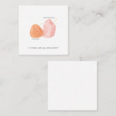 Carnelian & Rhodochrosite Affirmation Style 2 Mitteilungskarte (Vorne/Hinten)