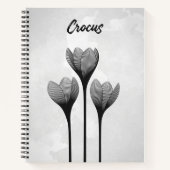 Carnet à spirale anpassbar // Crocus Notizblock (Vorderseite)