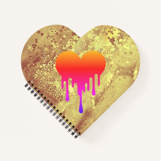Carnet à spirales - Cœur d’or et éclats d’âme Notizblock (Vorderseite)