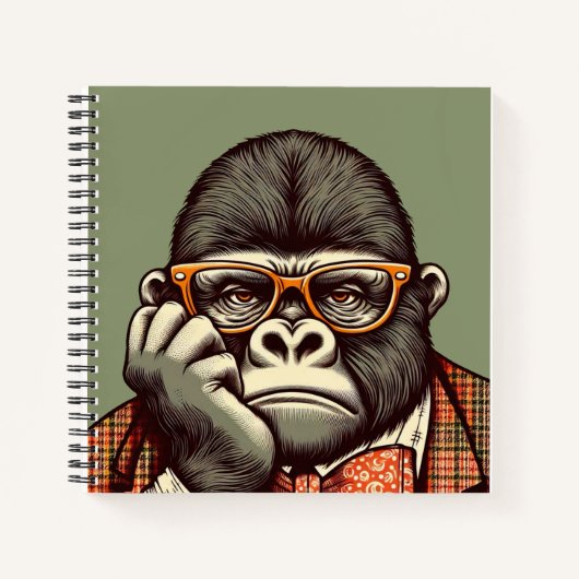 Carnet de notes Gorille Notizblock (Vorderseite)