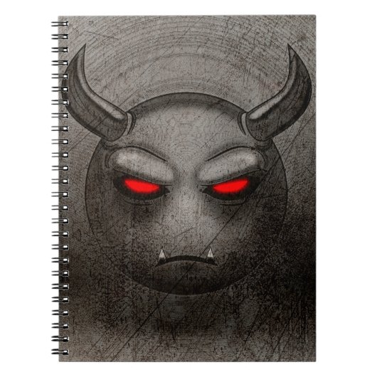 Carnet Devilmoji Vintag Notizblock (Vorderseite)