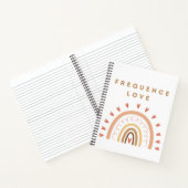Carnet Frequence Love mit Regenbogen Notizblock (Innenseite)